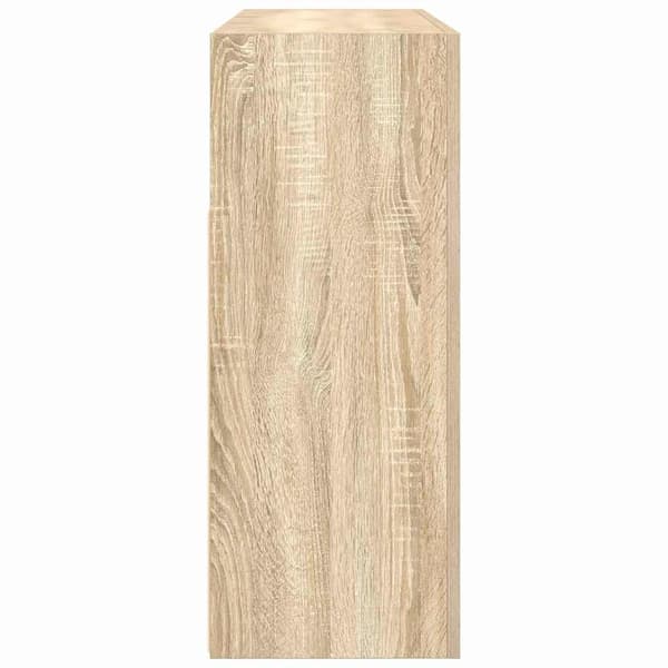 vidaXL Serviesskap Sonoma eik 116 x 30 x 75 cm Konstruert tre