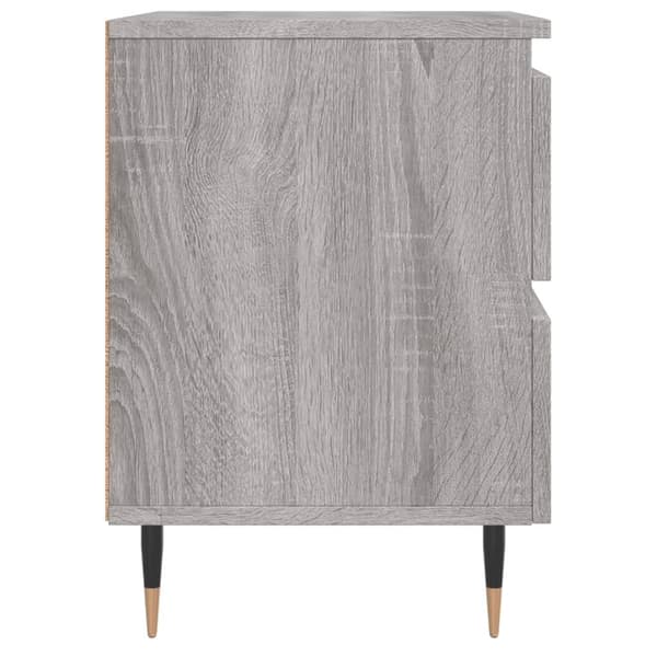 vidaXL Nattbord grå sonoma 40x35x50 cm konstruert tre