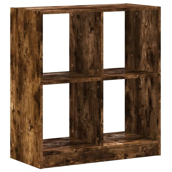 vidaXL Bokhylle røkt eik 68,5x32x75 cm konstruert tre