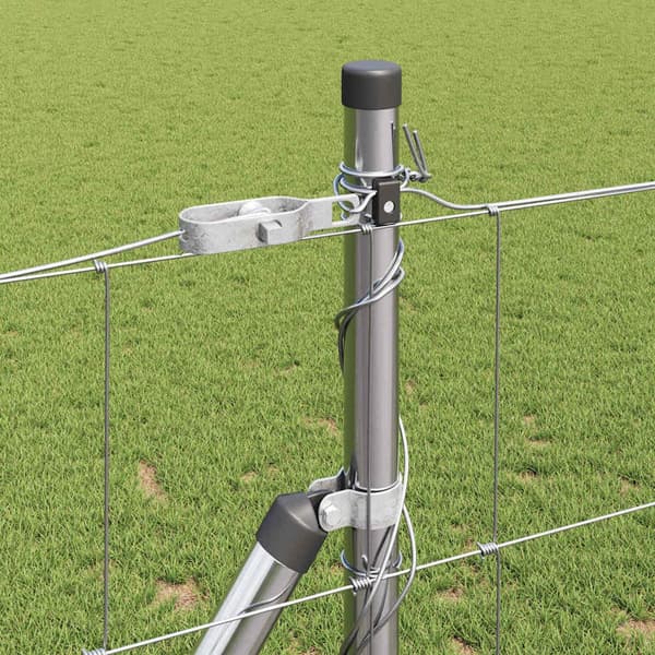 vidaXL Stängselstolpe Galvaniserad 25 x 1,2 m Stål