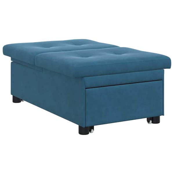 vidaXL Soffsäng Blå 194 x 67 x 82 cm Sammet