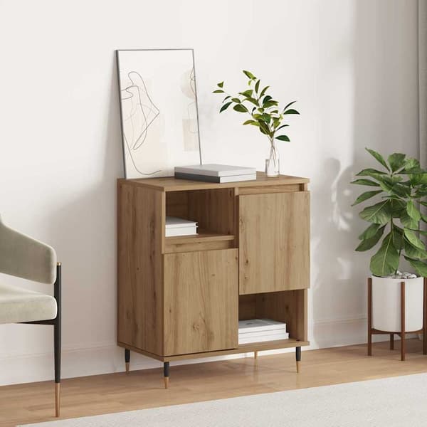 vidaXL Serviesskap Artisan Eik 60 x 35 x 70 cm