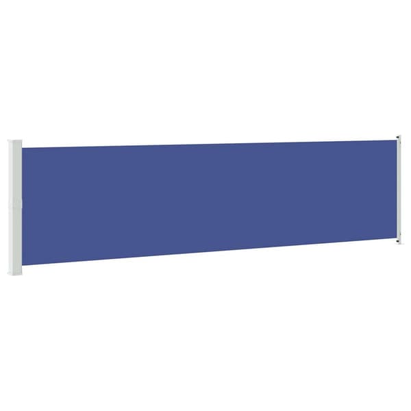 vidaXL Infällbar sidomarkis 600x160 cm blå