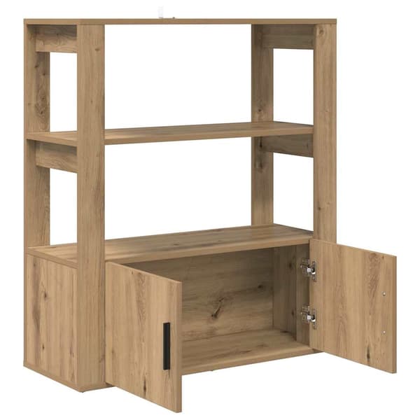 vidaXL Serviesskap artisan eik 30 x 80 x 90 cm Konstruert tre