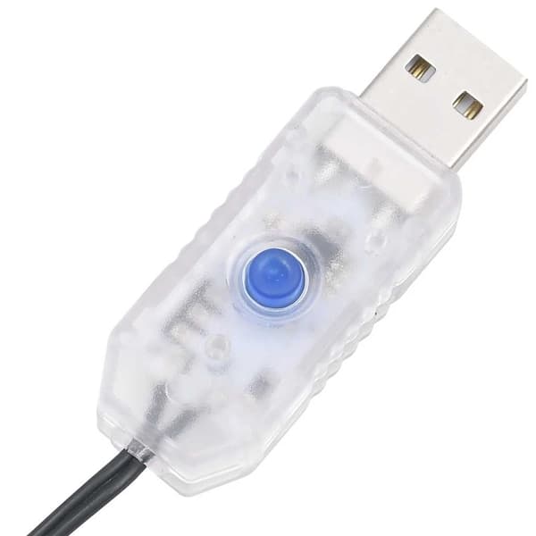 vidaXL LED julgran 363 LEDs kallvit 182 cm