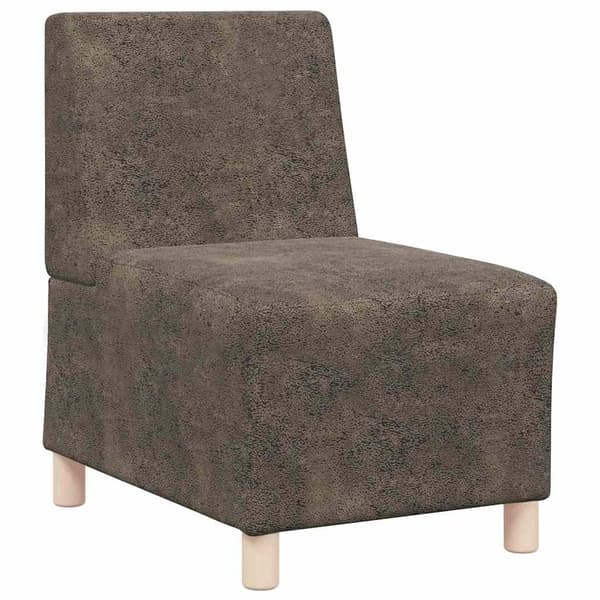 vidaXL Modulsofa utan armstöd 3 pcs Mörkgrå 55 x 74 x 82 cm