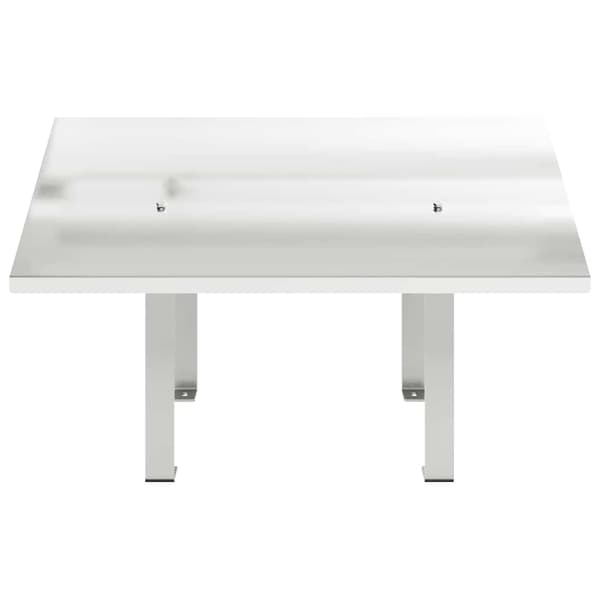 vidaXL Pipehette sølv 60 x 60 x 38 cm Rustfritt Stål