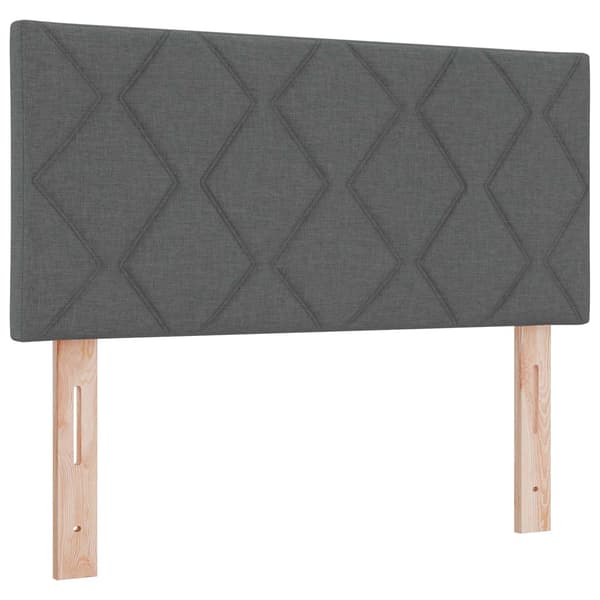 vidaXL LED huvuddyna Grå 100 cm tyg