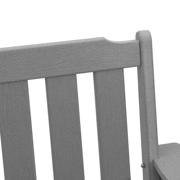 vidaXL Trädgård Stol 6 pcs Ljusgrå 65.5 x 59 x 88 cm polyeten