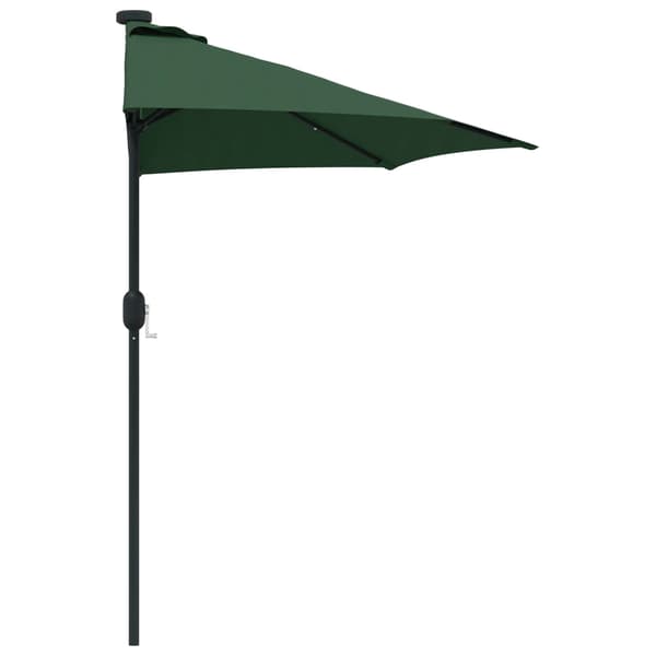 vidaXL Trädgårdsparasol Grön 294 x 150 x 224 cm Polyester och Stål