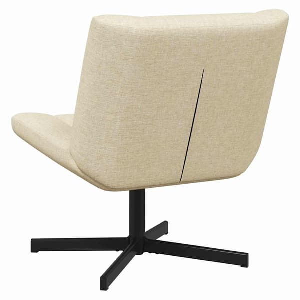 vidaXL Skrivstol Kräm 63 x 75 x 76 cm tyg