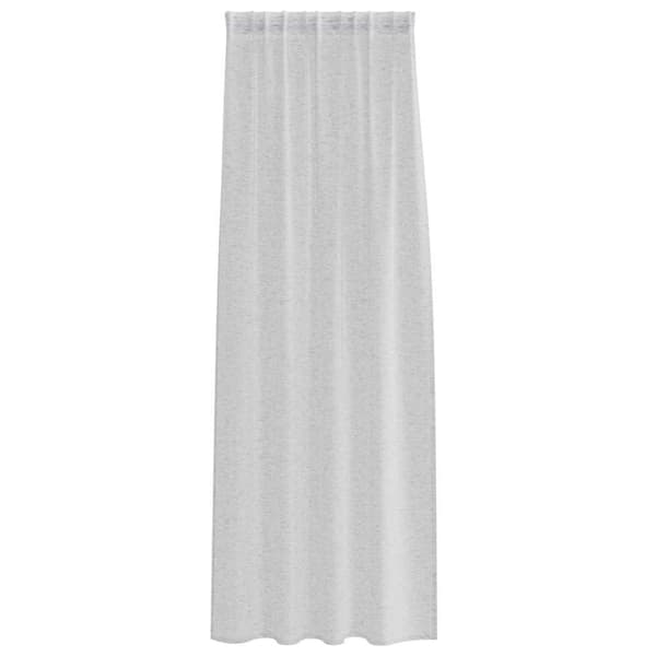 vidaXL Voile Gardin med gardiner 2 pcs Lysegrå 260 x 140 cm Polyester