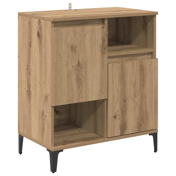 vidaXL Skänk Artisan Ek 60 x 35 x 70 cm Konstruerat trä