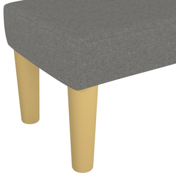 vidaXL Bänk mörkgrå 100x30x30 cm tyg