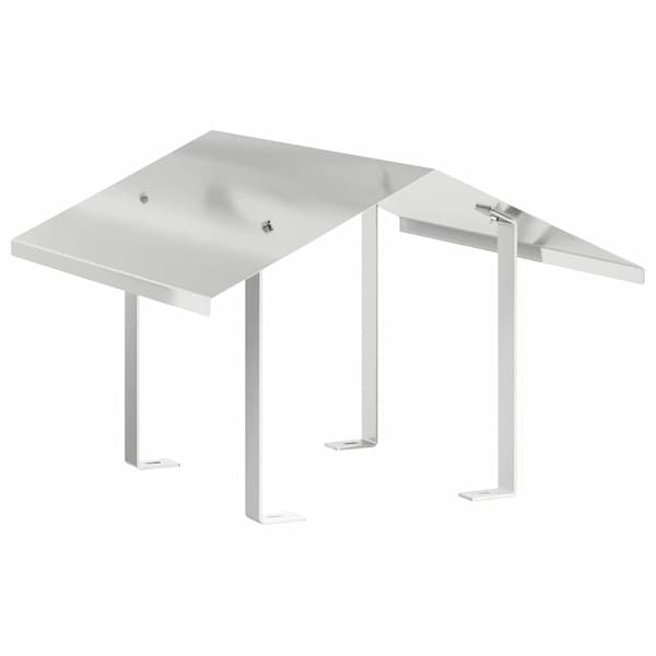 vidaXL Pipehette sølv 50 x 50 x 37 cm Rustfritt Stål