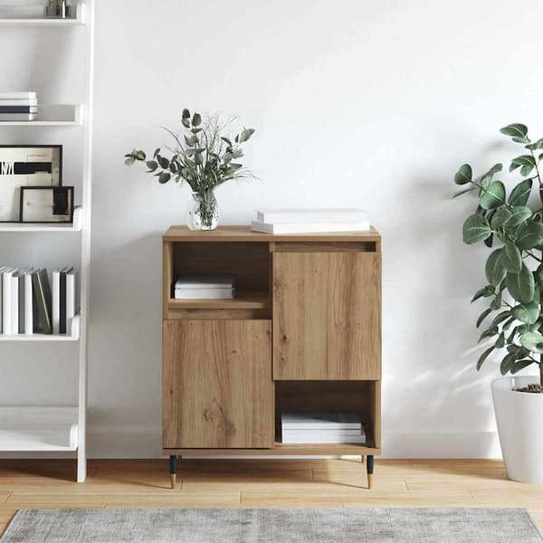 vidaXL Serviesskap Artisan Eik 60 x 35 x 70 cm