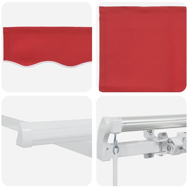 vidaXL Markis Röd 300 x 250 x 165 cm Polyester