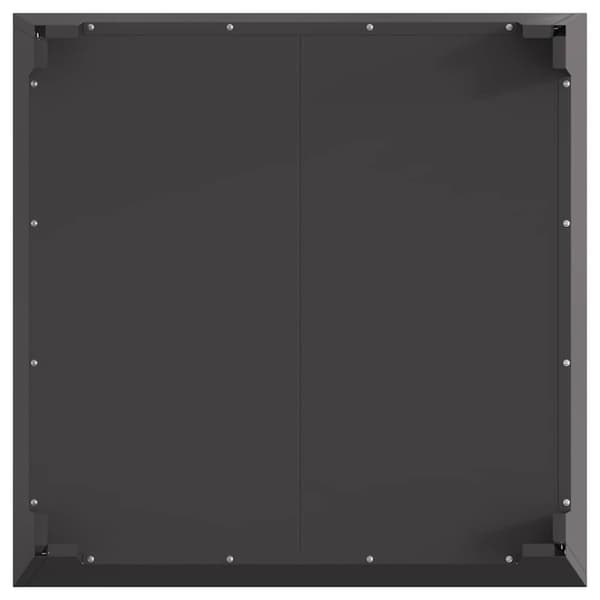 vidaXL Eldstad Svart 80 x 80 x 43 cm Stål