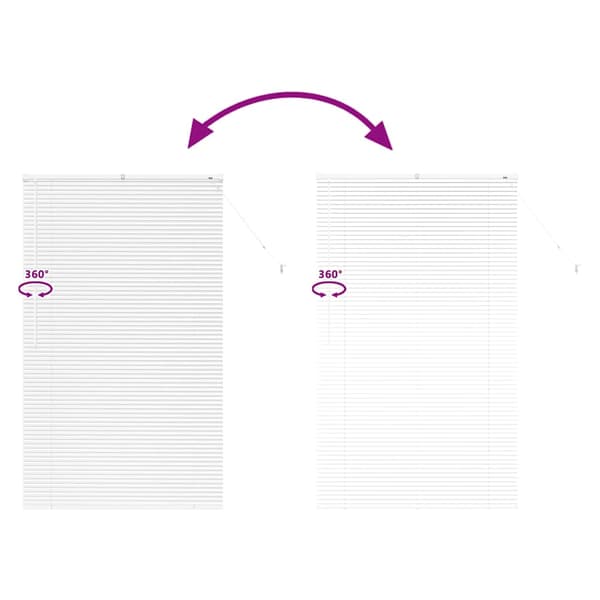 vidaXL Persienner Vit 175 x 100 cm Aluminium