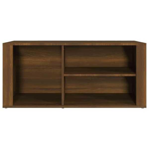 vidaXL Skoskap brun eik 100x35x45 cm konstruert tre