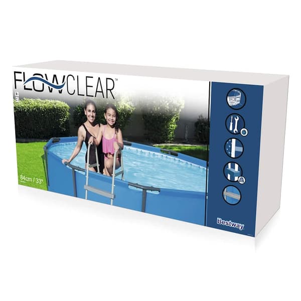 vidaXL Bestway Poolstege Flowclear 4 steg 122 cm 58331