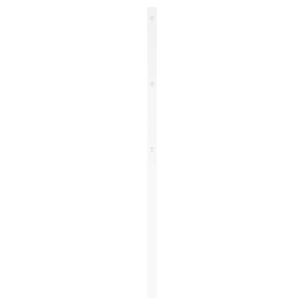 vidaXL Utskiftbar sengegavl i metall hvit 180 cm