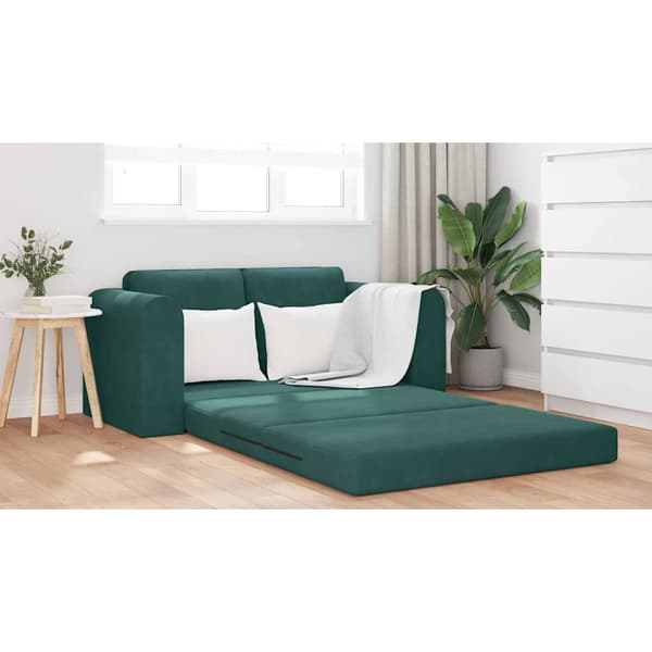 vidaXL Soffsäng Mörkgrön 148 x 71 x 83 cm Sammet