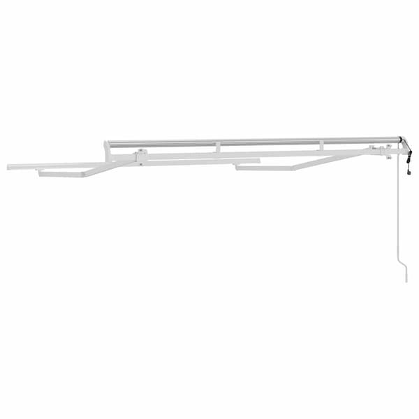 vidaXL Markisram Vit 2,5 x 2 m Metall