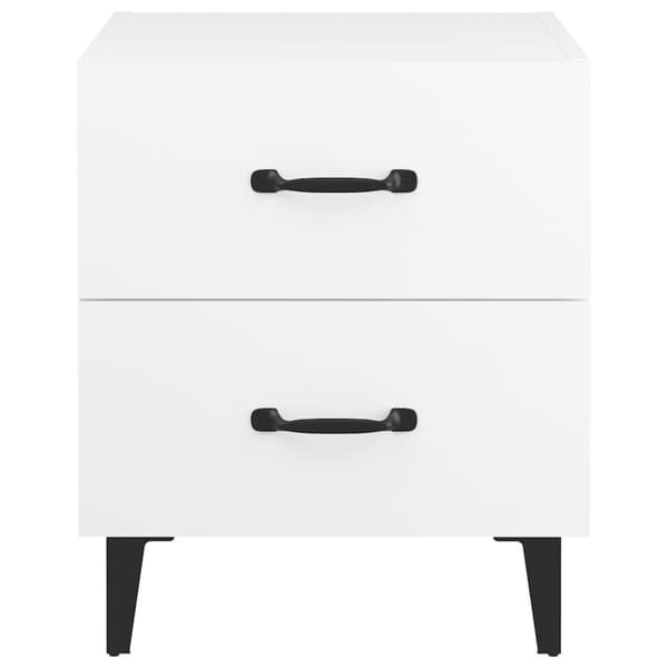 vidaXL Nattbord 2 stk hvit 40x35x47,5 cm