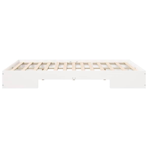 vidaXL Sängram Vit 160 x 200 cm