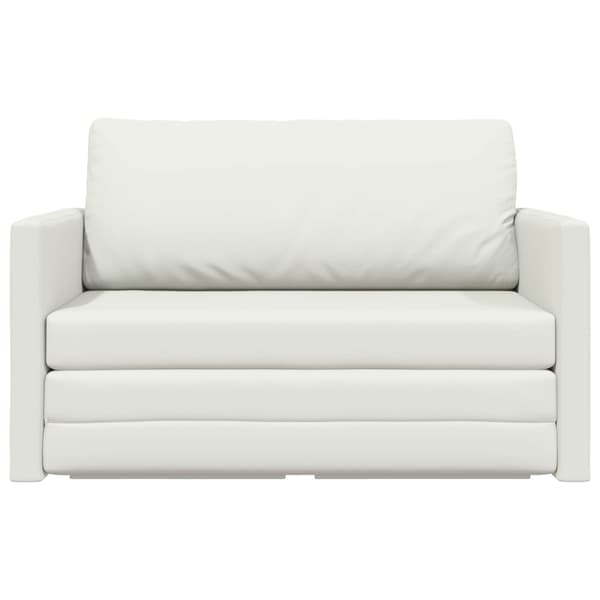vidaXL Soffsäng Vit 124 x 71 x 78 cm Konstläder