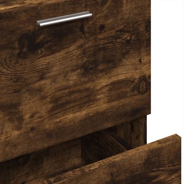 vidaXL Servantskap røkt eik 40x37x59 cm konstruert tre