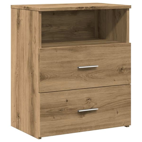 vidaXL Nattbord artisan eik 50x32x60 cm konstruert tre
