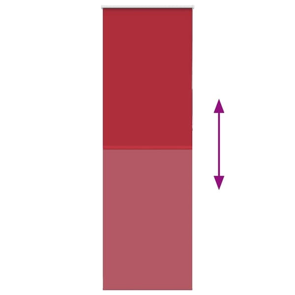 vidaXL Rullegardin lystette 80x230 cm stoff bredde 75,7 cm polyester