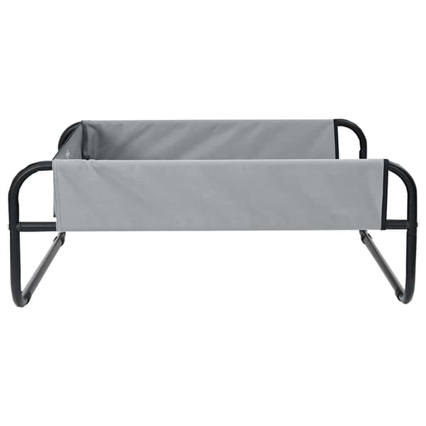 vidaXL Hundeseng Lysegrå 57 x 57 x 24 cm Stål