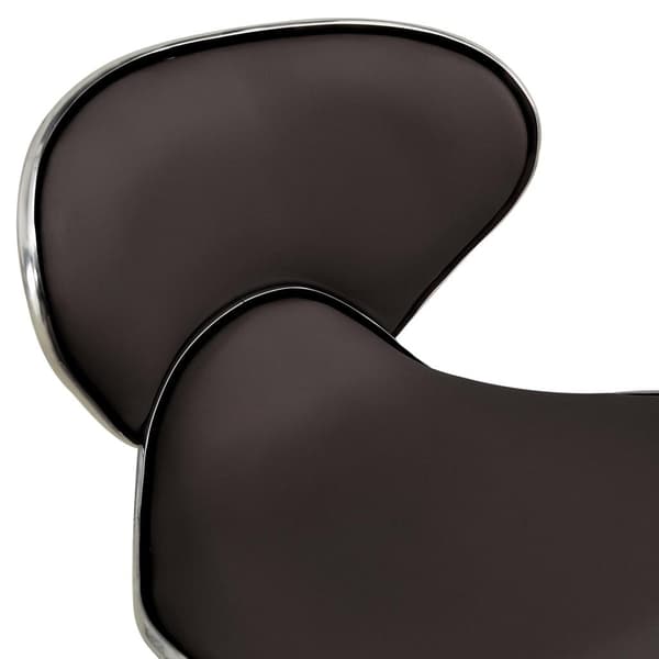 vidaXL Kontorsstol brun konstläder