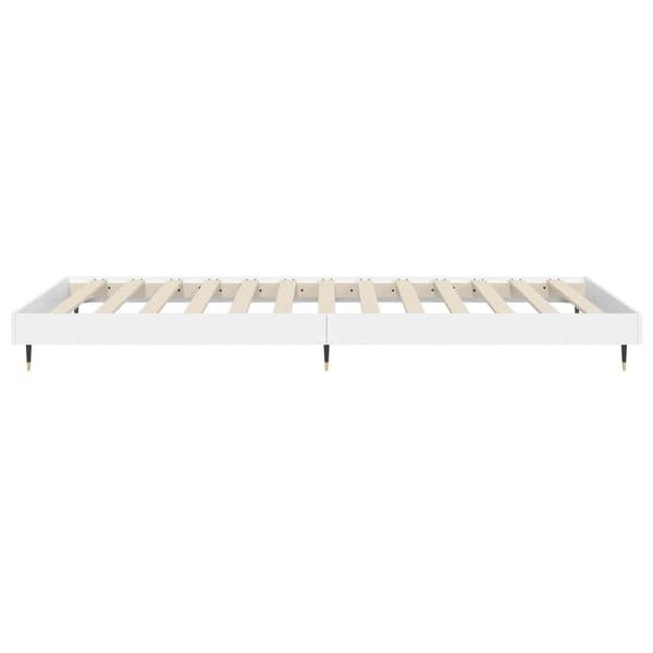 vidaXL Sengeramme hvit 75x190 cm konstruert tre