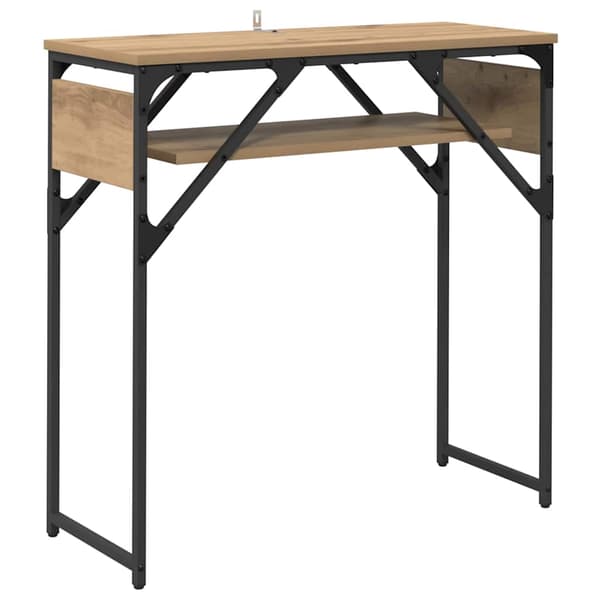 vidaXL Konsollbord Artisan Eik 75x30x75cm Konstruert tre