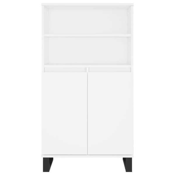 vidaXL Highboard hvit 60x36x110 cm konstruert tre
