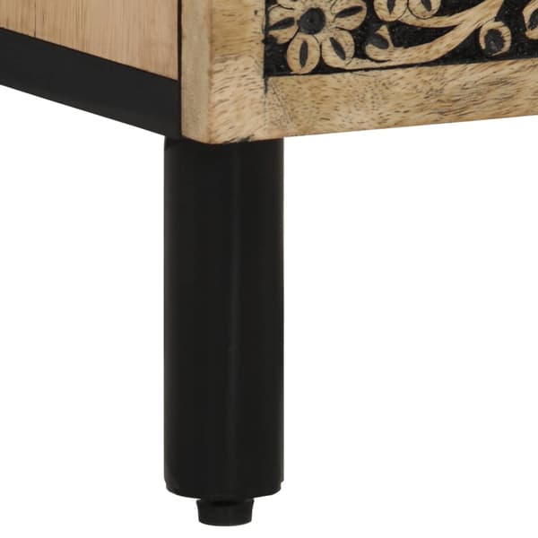 vidaXL Nattbord 50x33x60 cm heltre mango