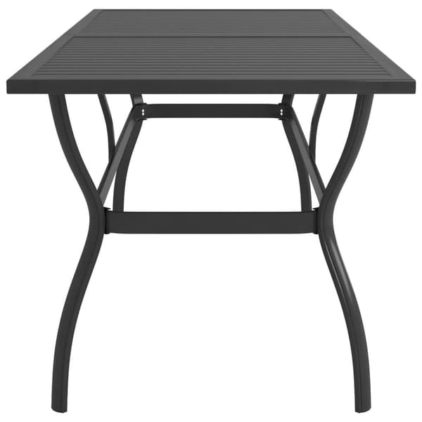 vidaXL Hagebord antrasitt 190x80x72 cm stål