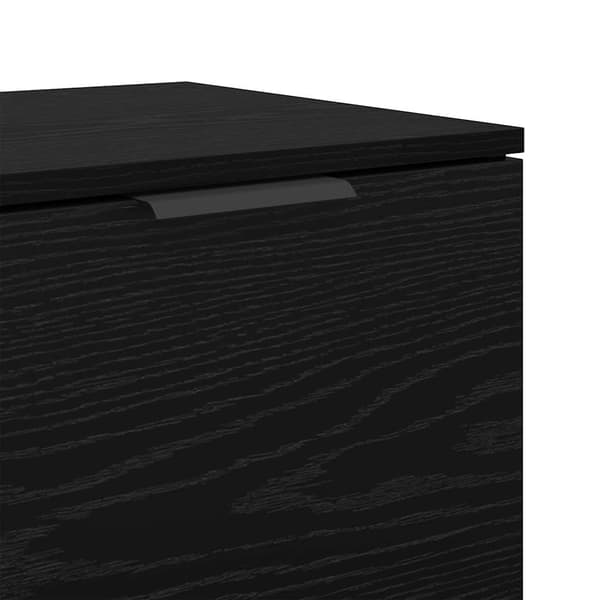 vidaXL Sengeskap 2 pcs Svart Eik 40 x 39 x 40cm Konstruert tre