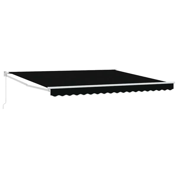 vidaXL Manuell utskiftbar markise Svart 400 × 300 cm