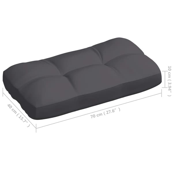 vidaXL Dynor till pallsoffa 7 st antracit