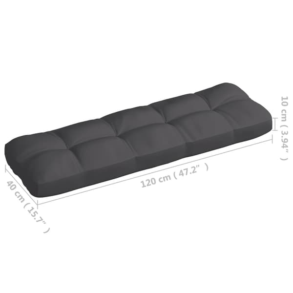 vidaXL Dynor till pallsoffa 7 st antracit