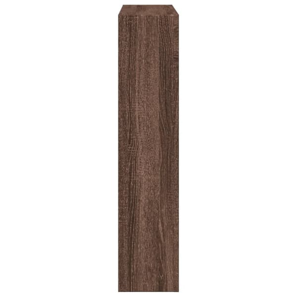 vidaXL Spiselkrans brun ek 81x18x82 cm konstruerat trä