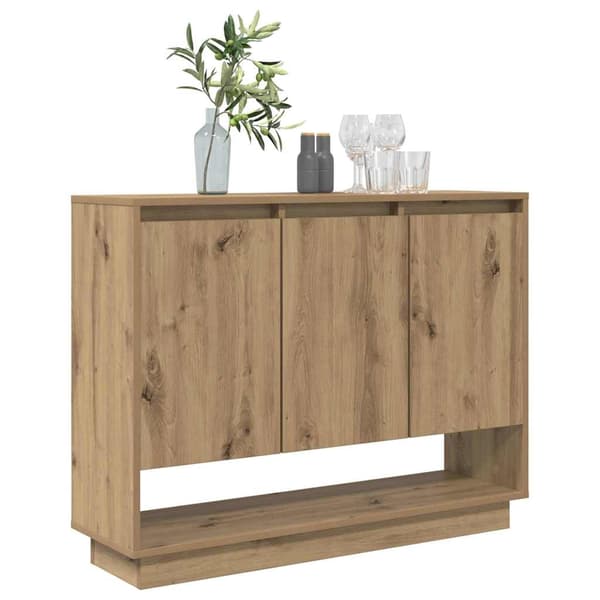 vidaXL Serviesskap Artisan Eik 97 x 29 x 75 cm Konstruert tre