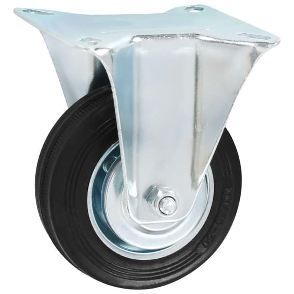 vidaXL Fasta hjul 4 st 100 mm