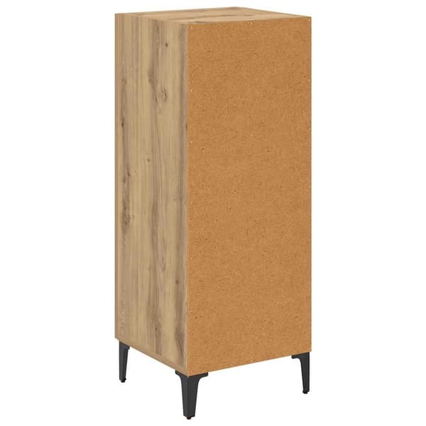 vidaXL Serviesskap Artisan Eik 34,5 x 34 x 90 cm Konstruert tre