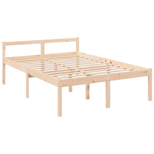 vidaXL Sengeramme med hodegavl 4FT small double heltre